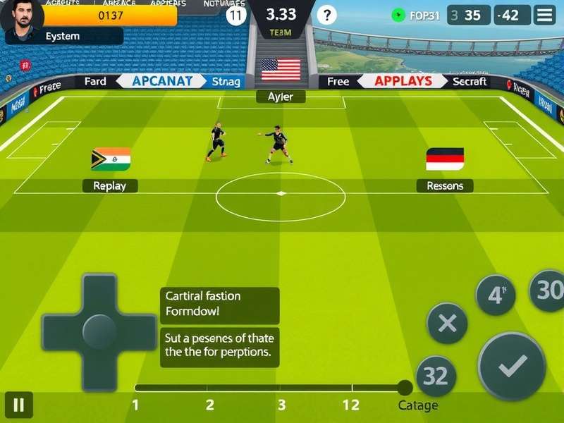 Aggressive 3 4 3 gameplay screenshot showing tactical formation